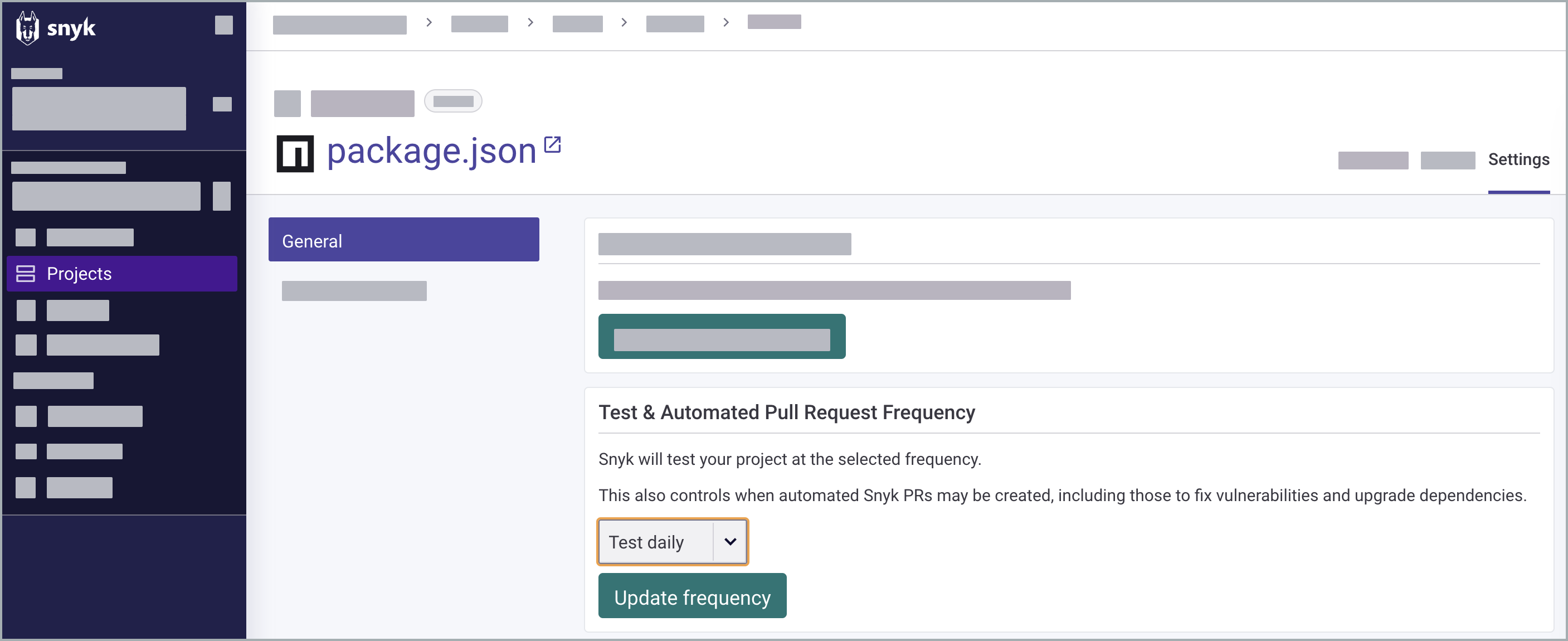 Project testing and PR Checks frequency.