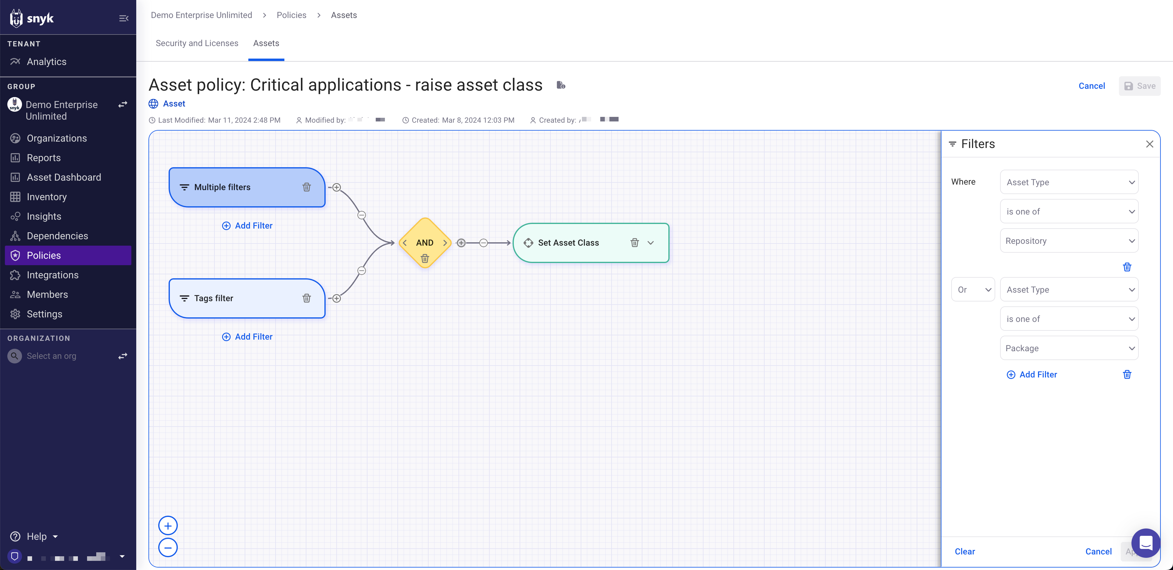 AppRisk - Create new policy