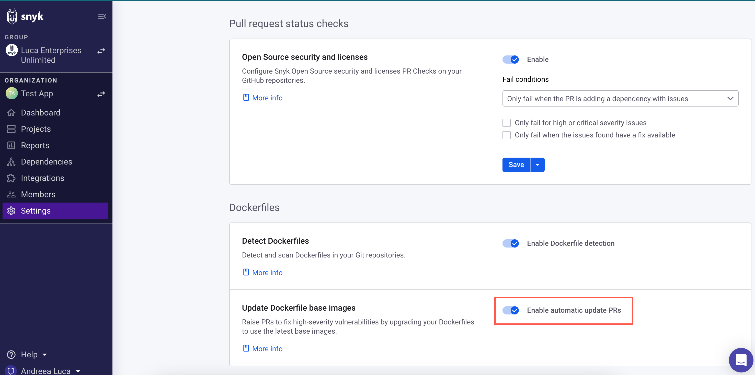 Enable auto-update PRs for base images