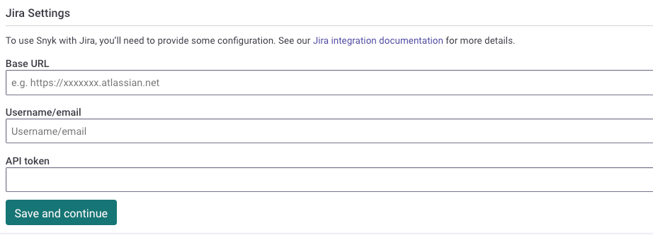 Jira settings