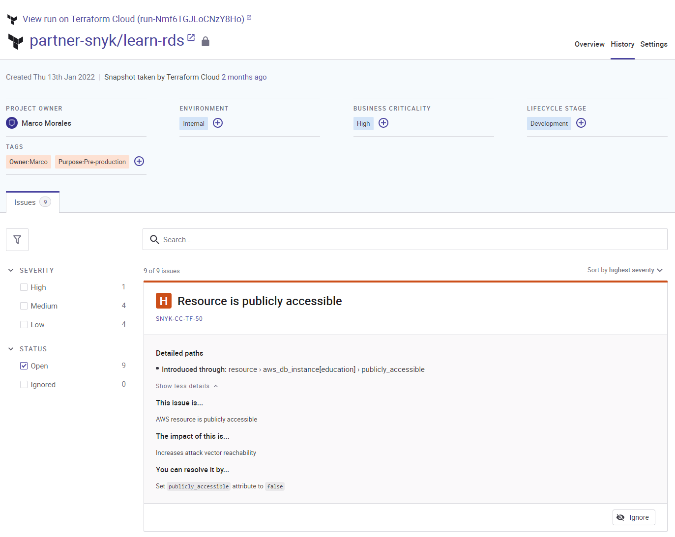 Details for Terraform Cloud
