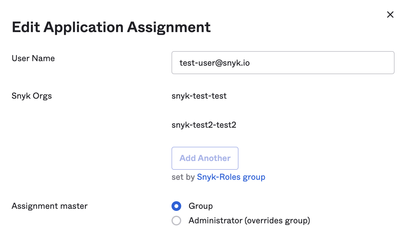 Roles set on group level