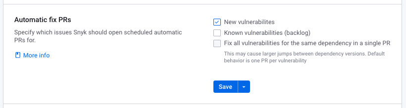 Configure Automatic fix PRs