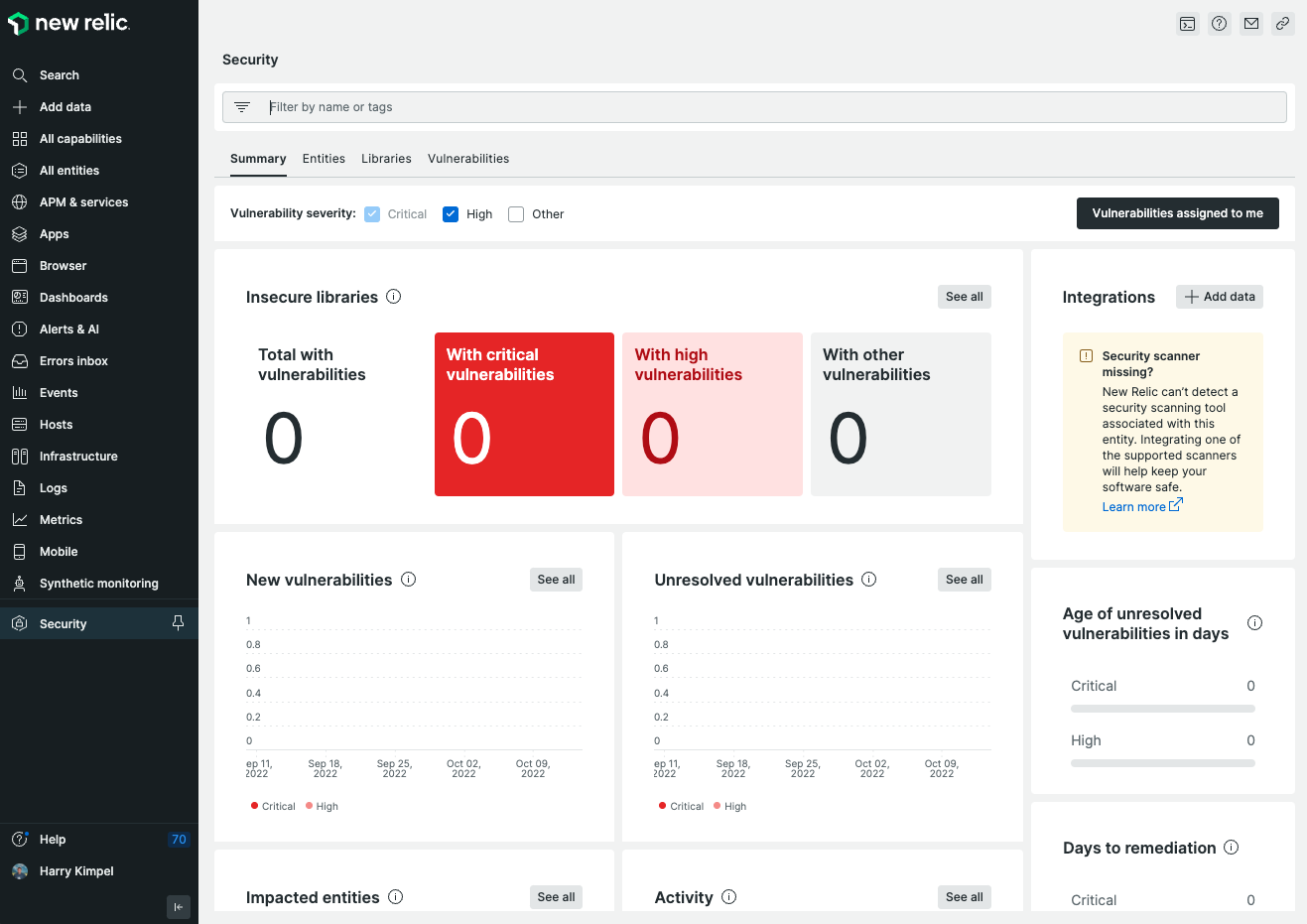 Vulnerability app management details