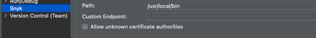 Allow unknown certificate authorities