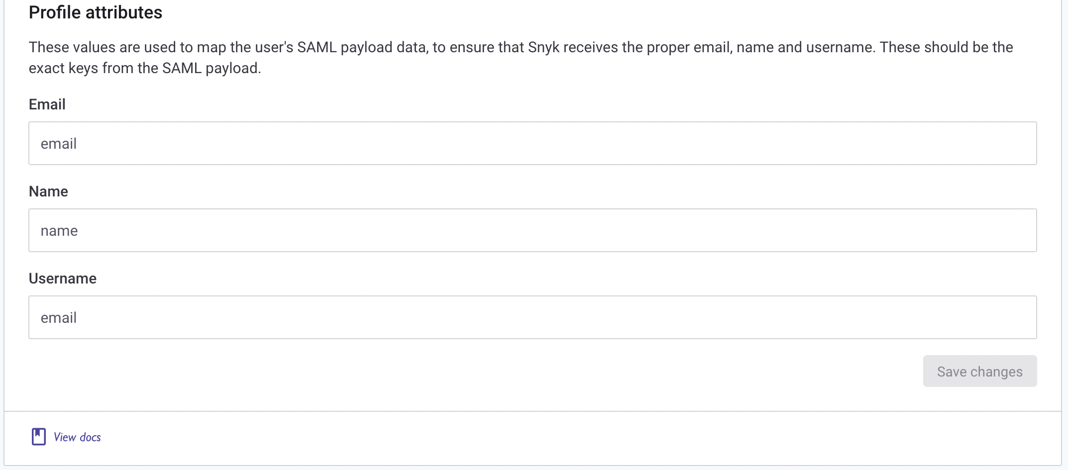Tie together attributes from Google to Snyk