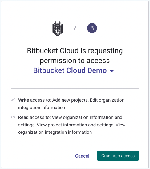 Allow Bitbucket Cloud access to your Snyk Organization