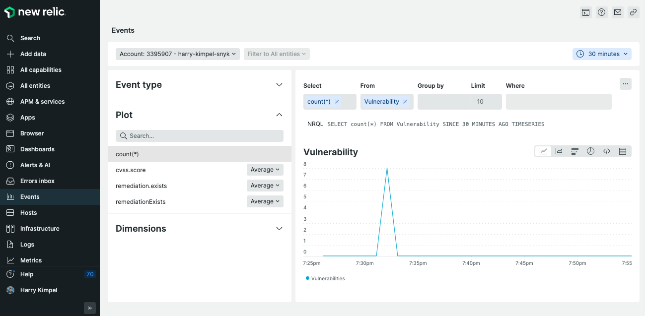 Vulnerability event type