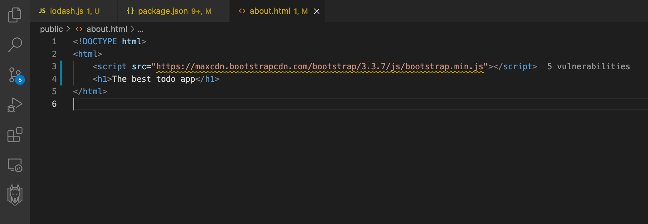 Vulnerability from a CDN